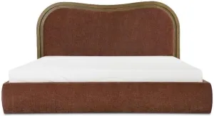 Moe's Home Collection Camilla Bed Fabric Brown