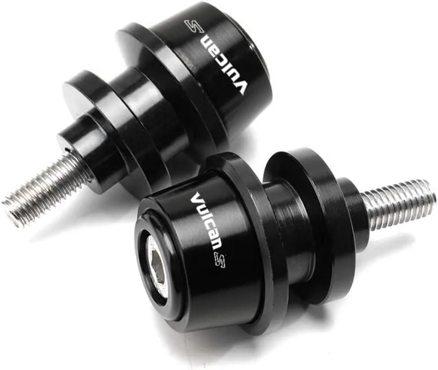 Motorcycle Accessories Aluminum Swing arm Spools Slider Stand Screw Fits For KAWASAKI Vulcan S 650 2015-2024 2025 (Black)