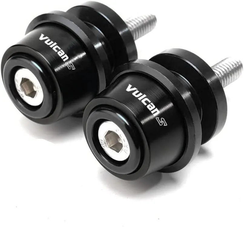 Motorcycle Accessories Aluminum Swing arm Spools Slider Stand Screw Fits For KAWASAKI Vulcan S 650 2015-2024 2025 (Black)