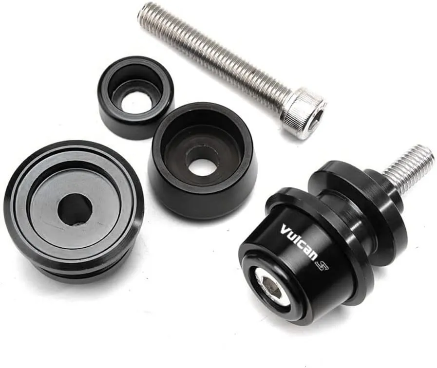 Motorcycle Accessories Aluminum Swing arm Spools Slider Stand Screw Fits For KAWASAKI Vulcan S 650 2015-2024 2025 (Black)