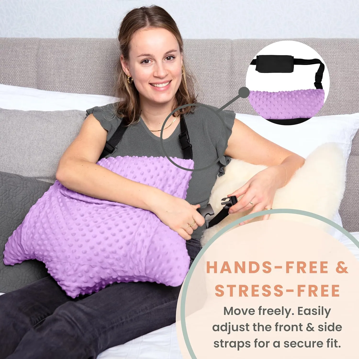 MOYOAMA Hysterectomy Pillow Post Surgery for Hysterectomy Recovery Must Haves- Surgery Pillow for Abdomen, Abdominal Pillow Post Surgery, Abdominal Surgery Recovery Pillow for Hysterectomy Gifts