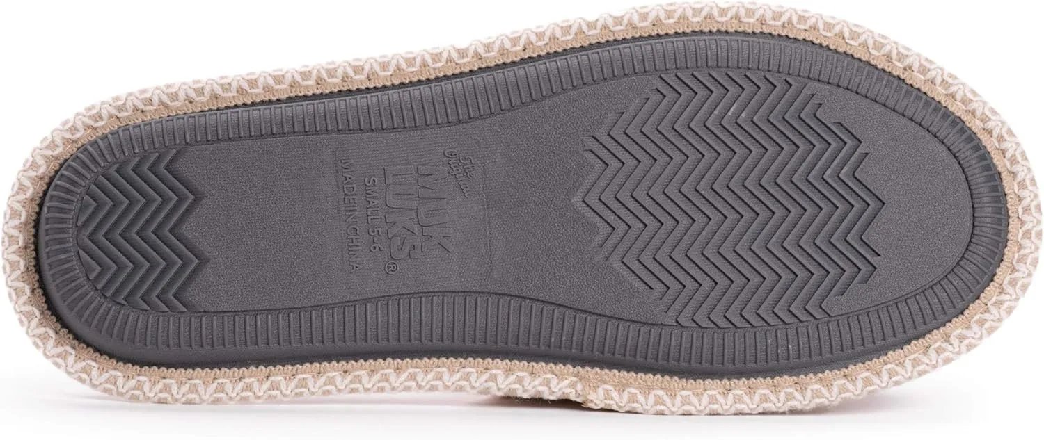 MUK LUKS Women's Darlene Micro Chenille Thong Slippers-Rosegold
