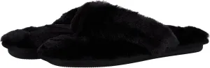 MUK LUKS Women's Maren Thong Slippers, Ebony, Small