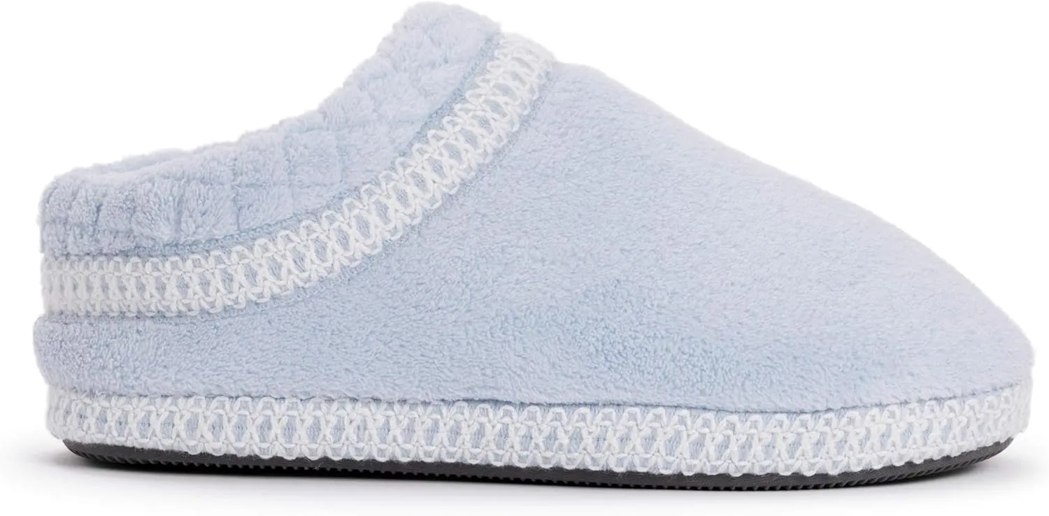 MUK LUKS Womens Rita Micro Chenille Full Foot Slippers