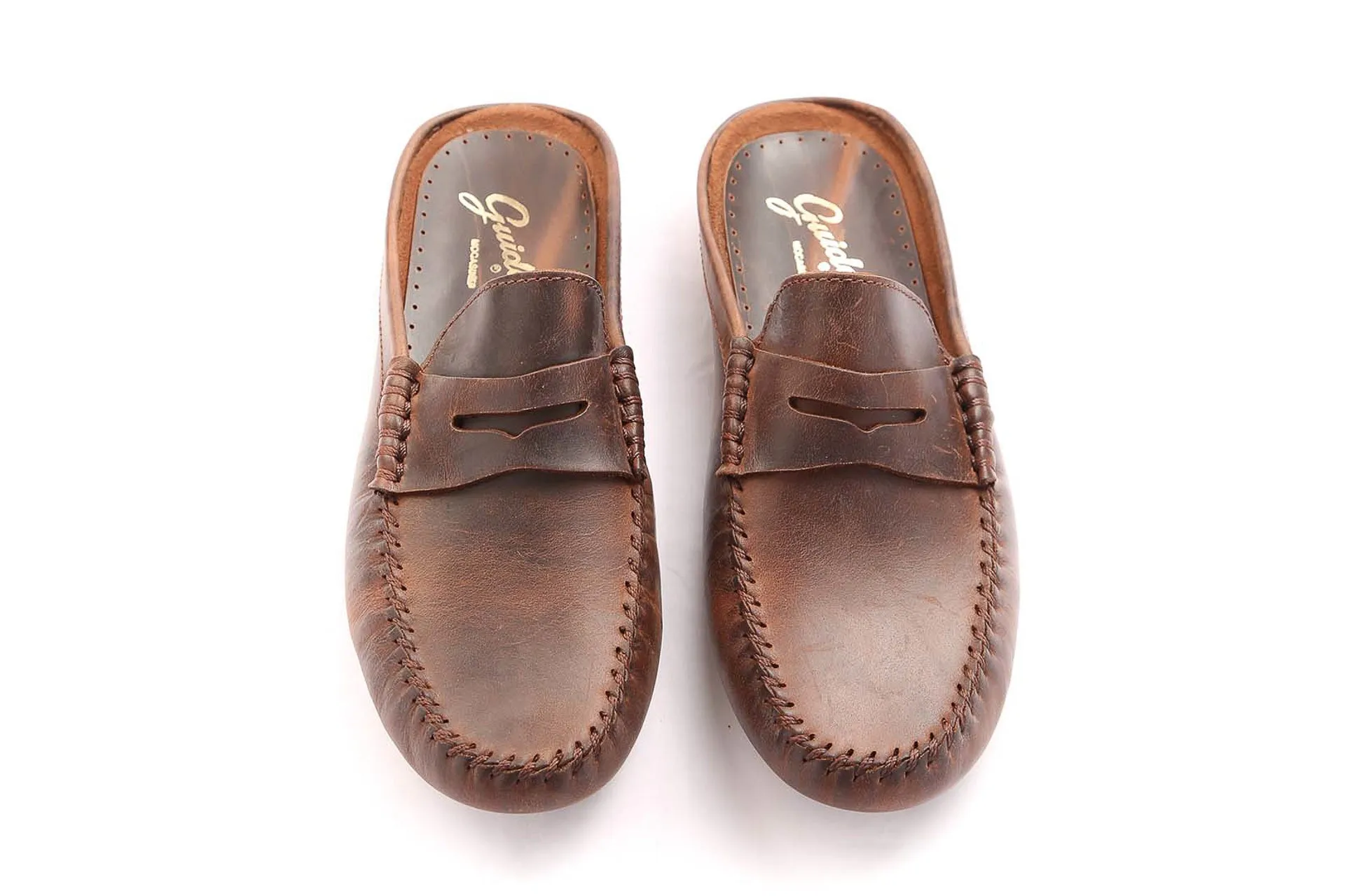 Mule with Headband Dark Brown