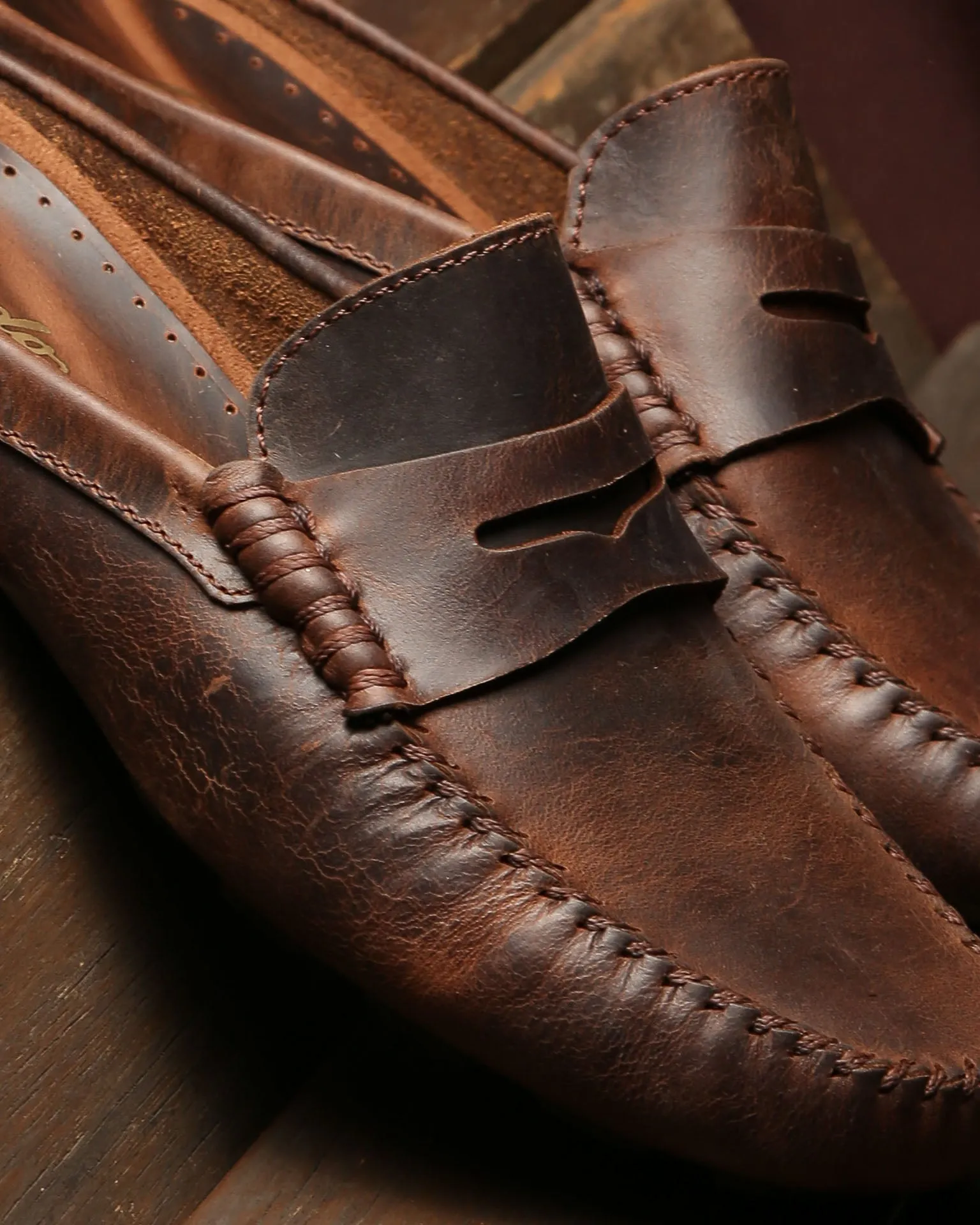 Mule with Headband Dark Brown