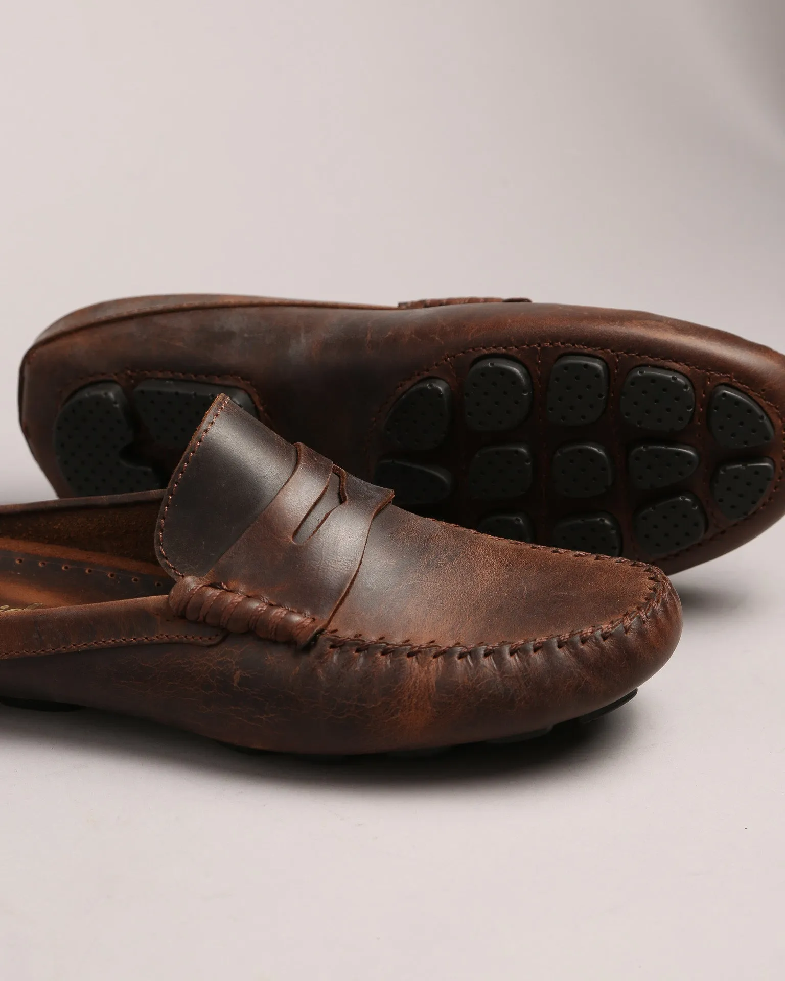 Mule with Headband Dark Brown