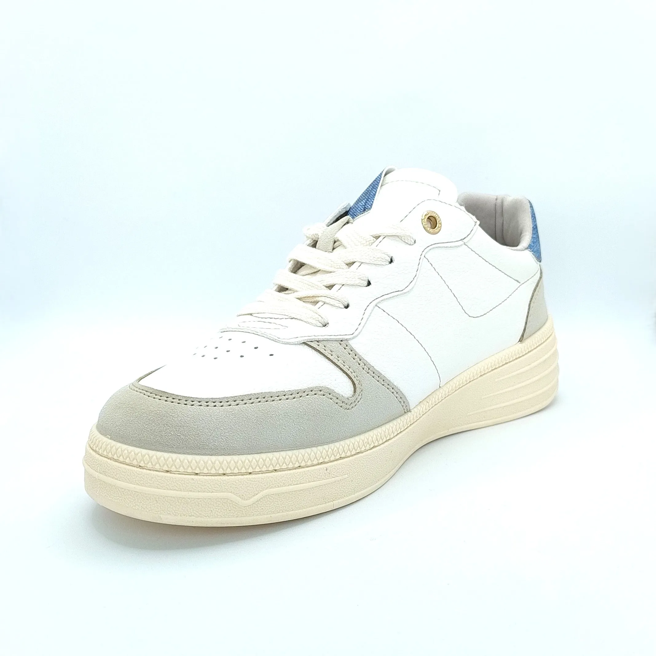 Mustang Cheyenne 1510-301-238 Women's Lace Up Padded Lightweight Fashion Trainer Ice/Blue