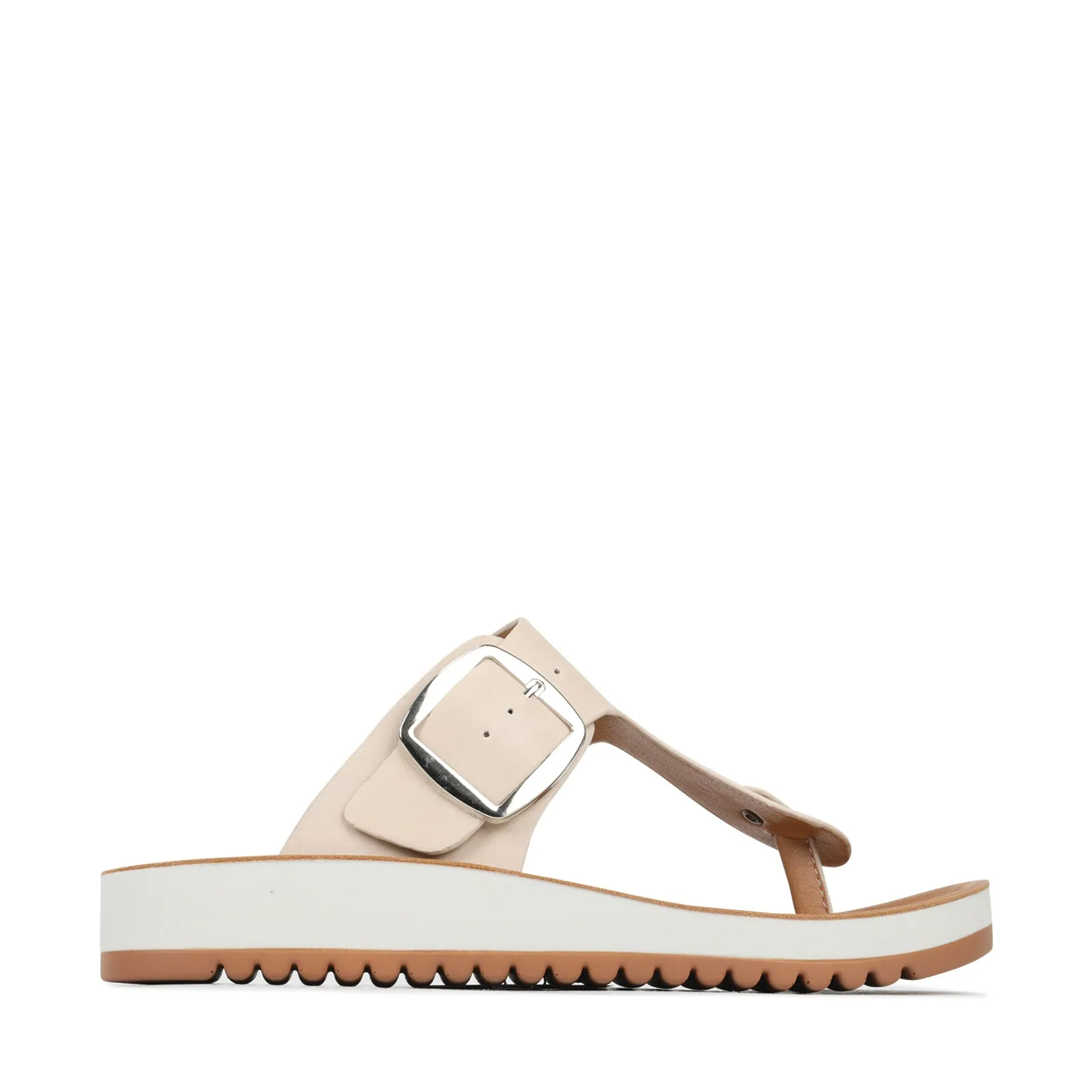 NADA BUCKLE SLIDE SANDALS
