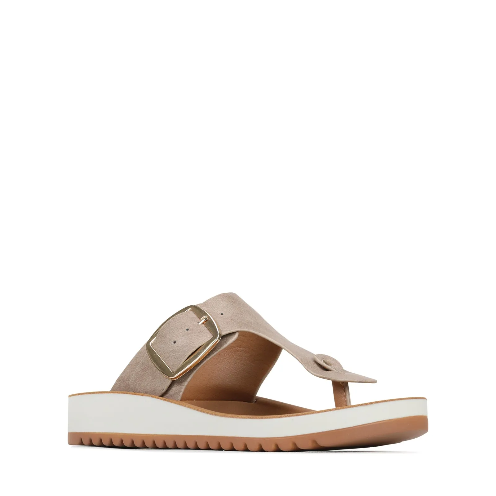 NADA BUCKLE SLIDE SANDALS