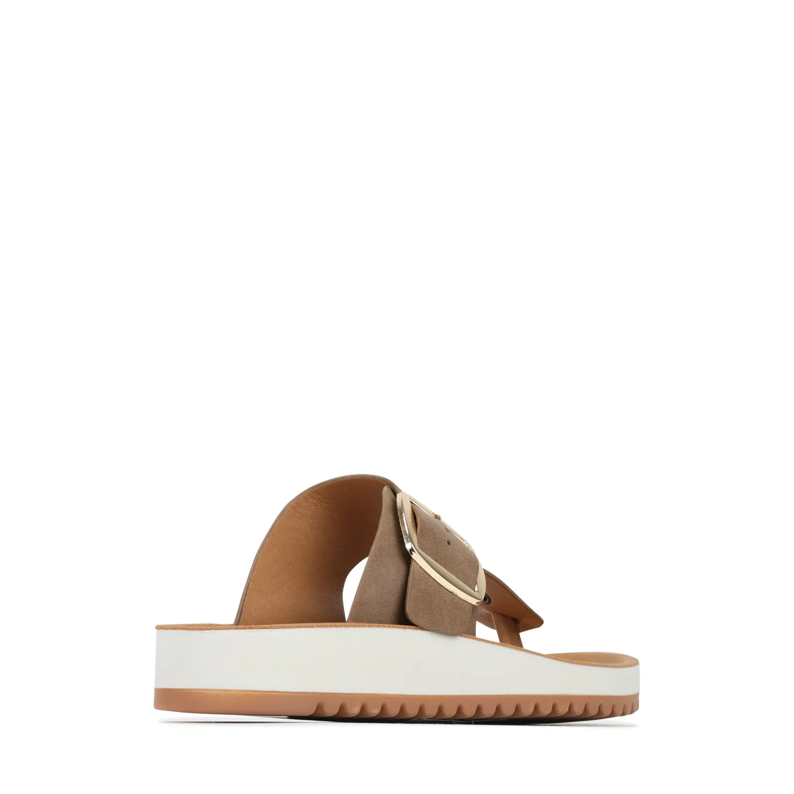 NADA BUCKLE SLIDE SANDALS