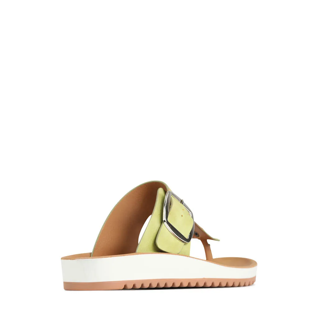 NADA BUCKLE SLIDE SANDALS