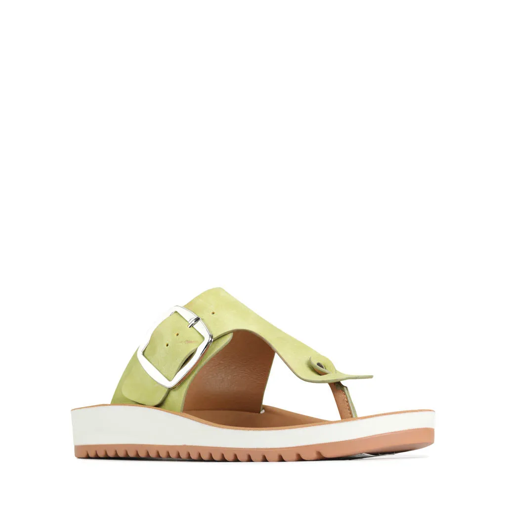 NADA BUCKLE SLIDE SANDALS