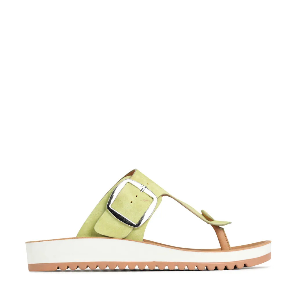 NADA BUCKLE SLIDE SANDALS
