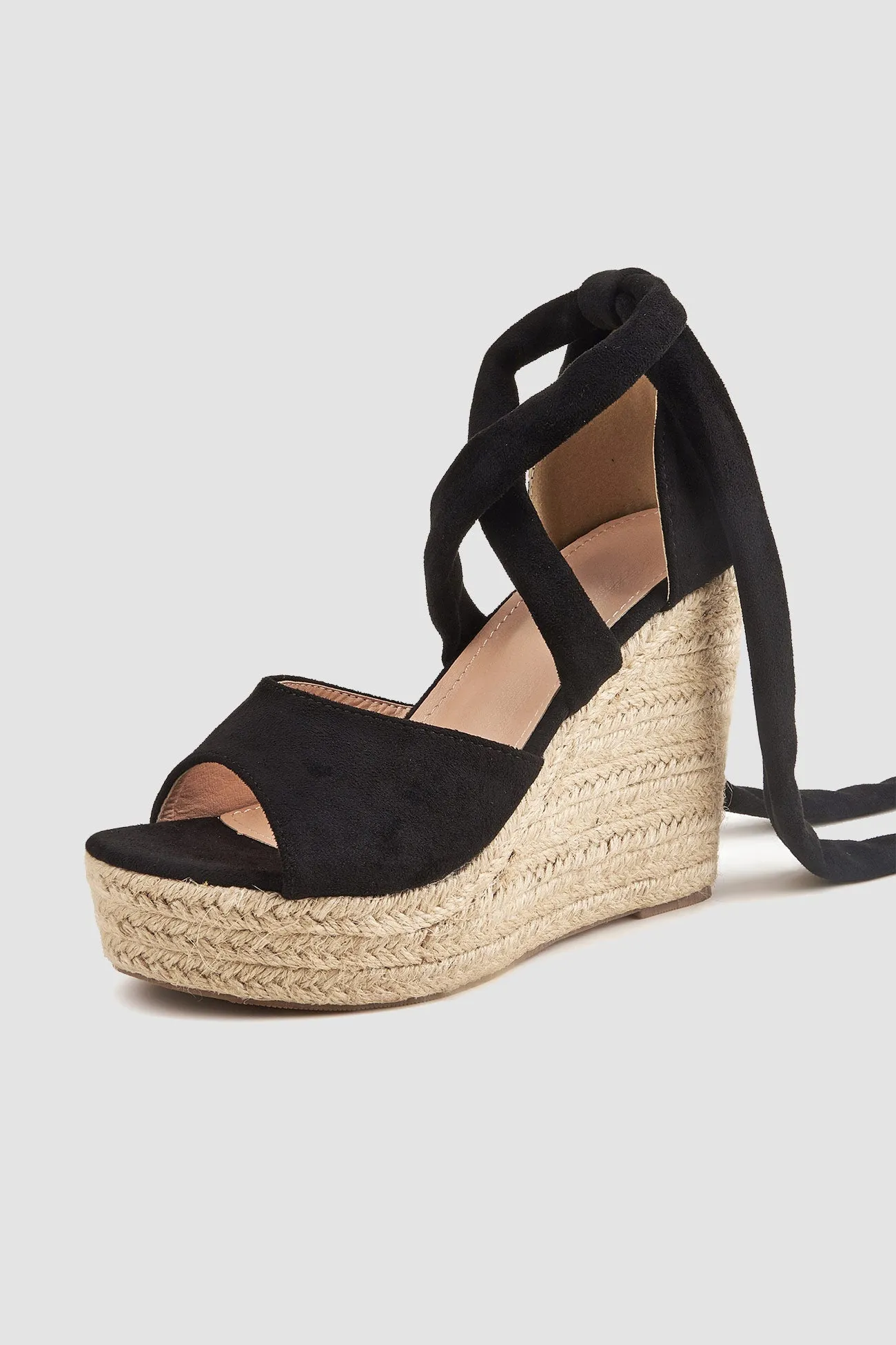 New Fashion Spring Outfit Espadrille Platform Lace-Up Heel Sandals