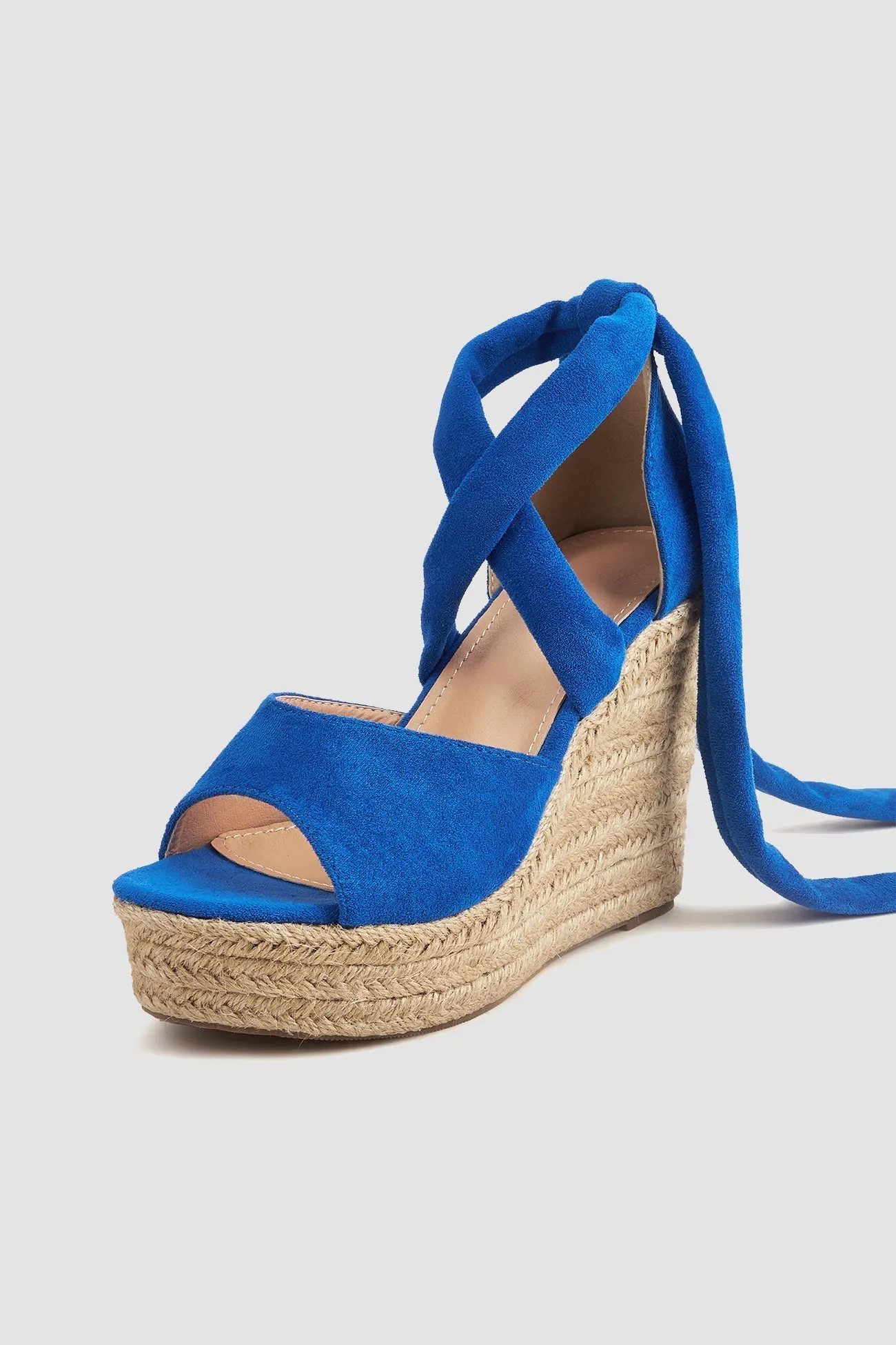 New Fashion Spring Outfit Espadrille Platform Lace-Up Heel Sandals