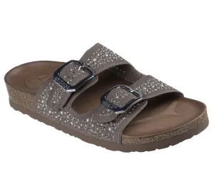 NEW Women's SKECHERS ARCH FIT GRANOLA - CASUALLY STUNNING Mocha KNIT Sandals AUTHENTIC IN BOX