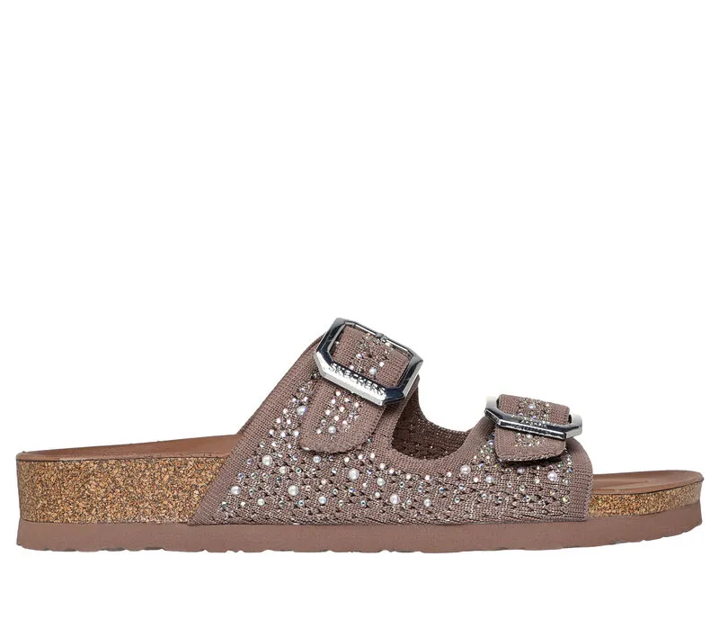 NEW Women's SKECHERS ARCH FIT GRANOLA - CASUALLY STUNNING Mocha KNIT Sandals AUTHENTIC IN BOX