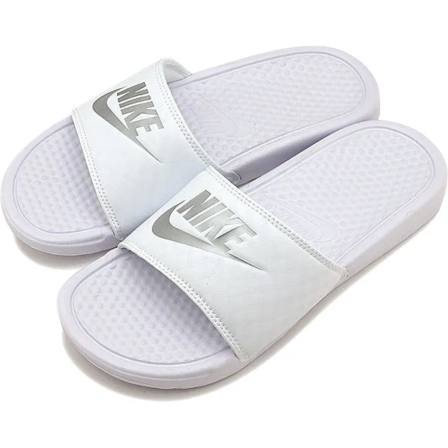 Nike Womens Benassi JDI White/Silver - (343881 102) - WT - R2L15
