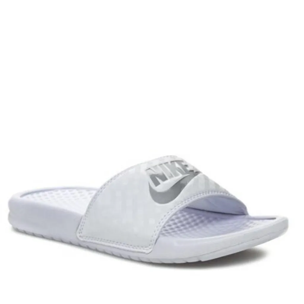 Nike Womens Benassi JDI White/Silver - (343881 102) - WT - R2L15