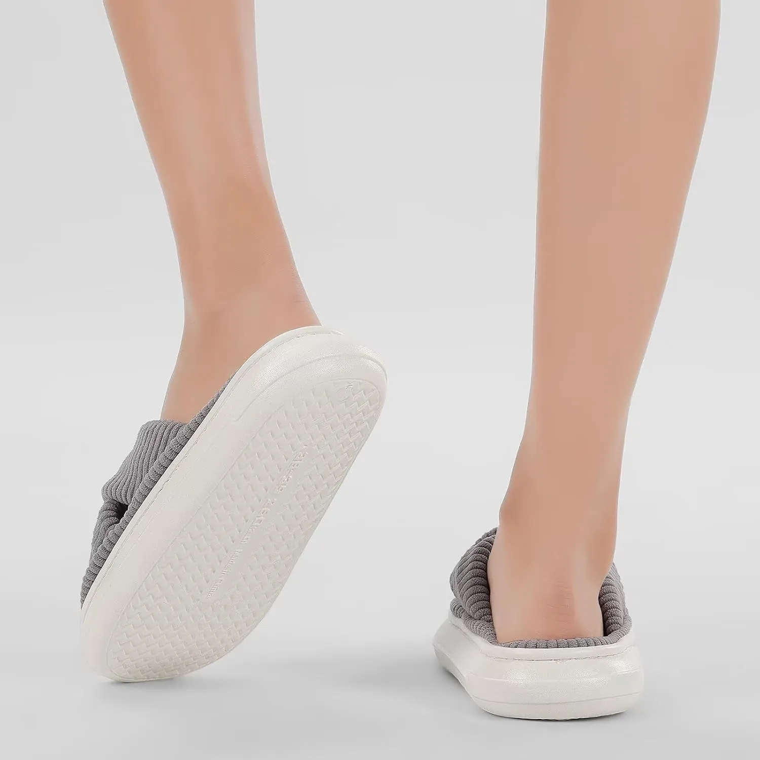 NineCiFun Platform Slippers for Women Indoor and Outdoor Women's Summer Slippers Open Toe Slide House Bedroom Shoes