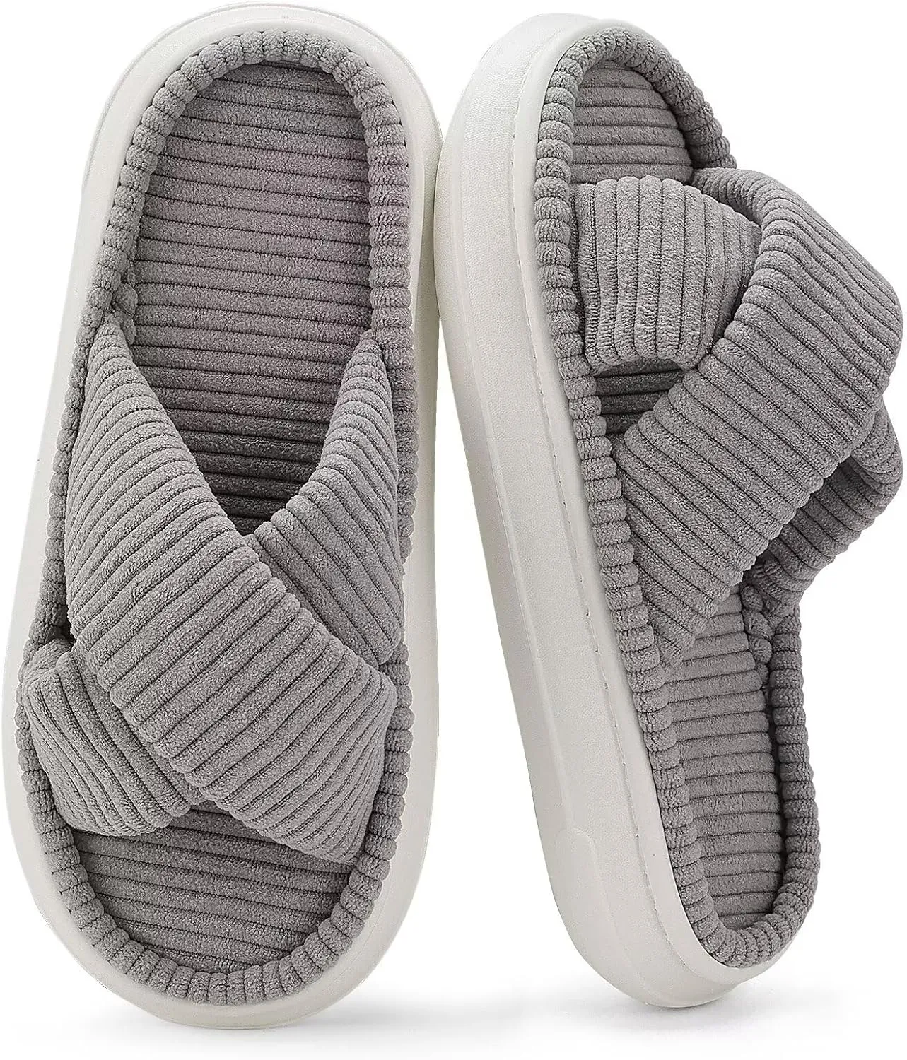 NineCiFun Platform Slippers for Women Indoor and Outdoor Women's Summer Slippers Open Toe Slide House Bedroom Shoes
