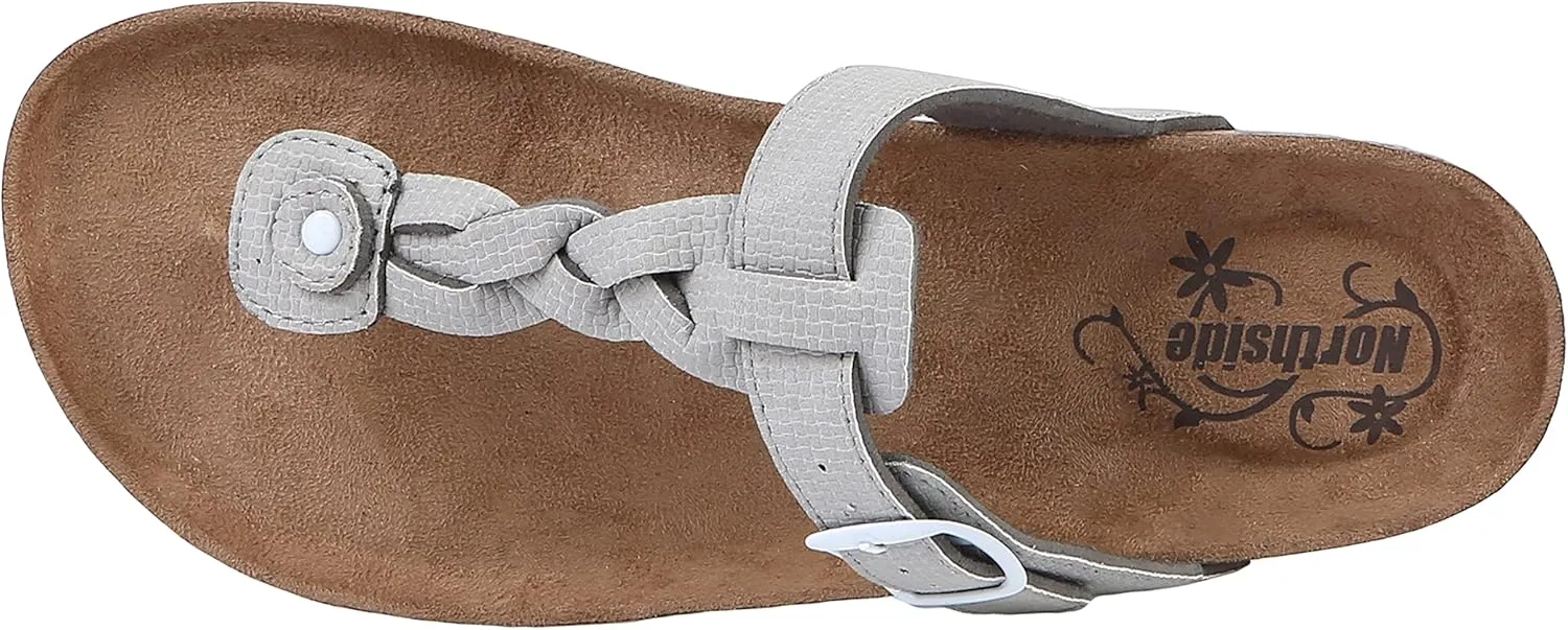 Northside Women's Dina Open Toe Cork Sandal Slide