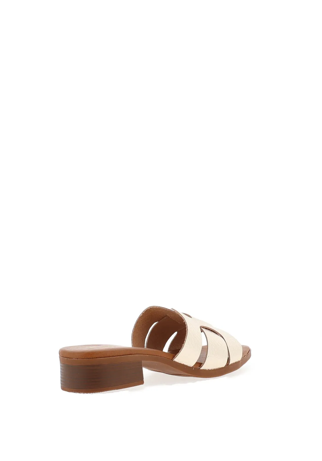 Oh My Sandals Woven Mule Sandals, Champagne