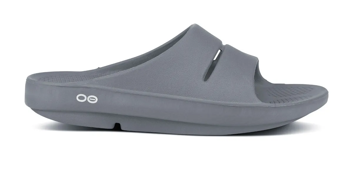 OOFOS Men's OOahh Slide - Slate