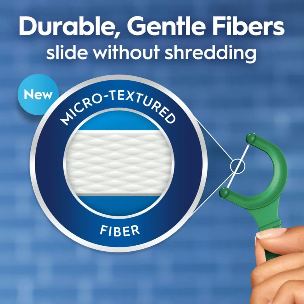 Oral-B Glide Mint Dental Floss Picks with Long Lasting Scope Flavor, 3 Pack of 75 Picks (225 Total)