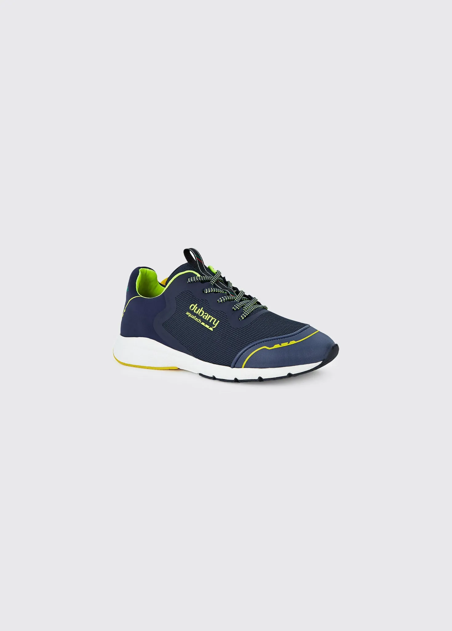Palma Lightweight Laced Trainer - Navy/Citrus