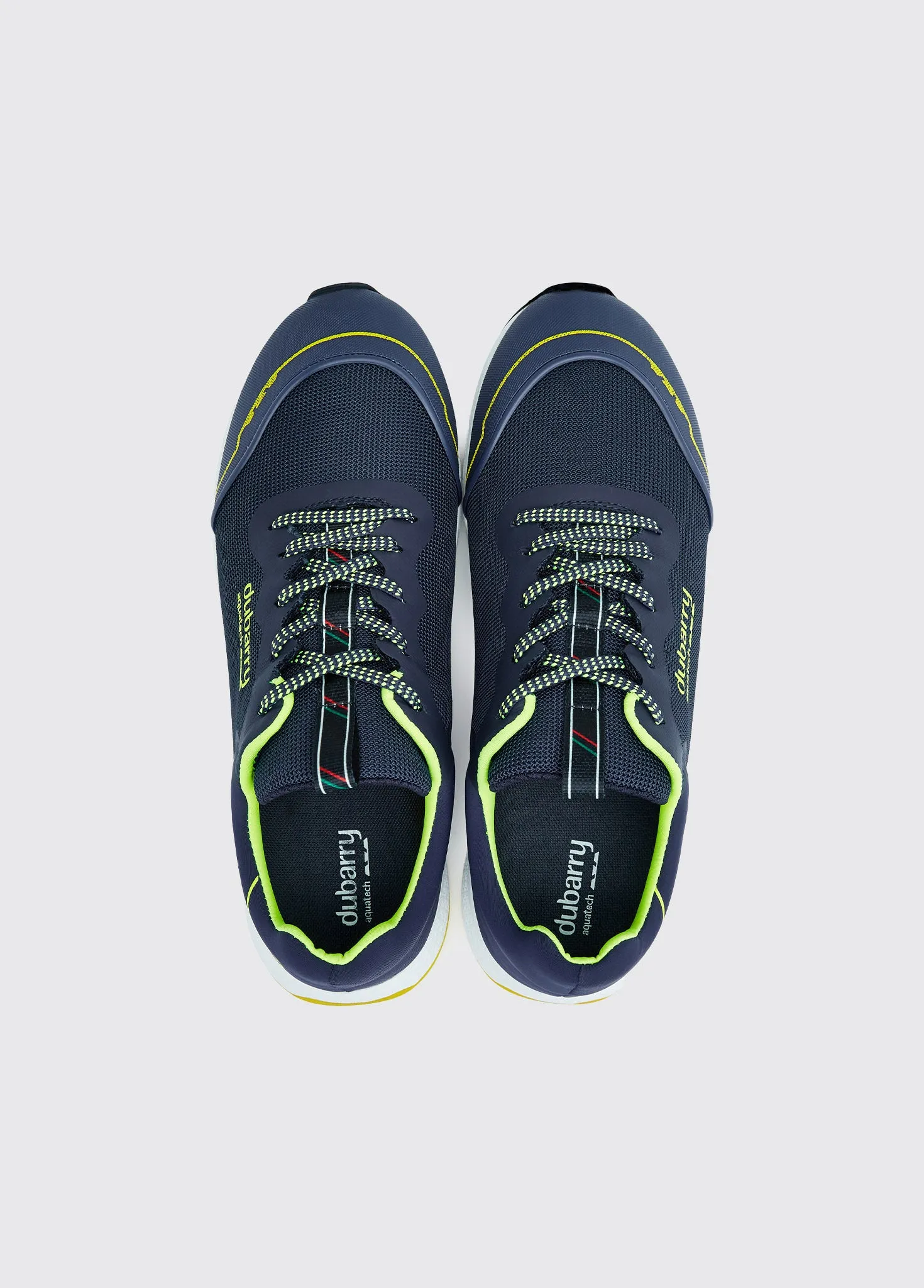 Palma Lightweight Laced Trainer - Navy/Citrus