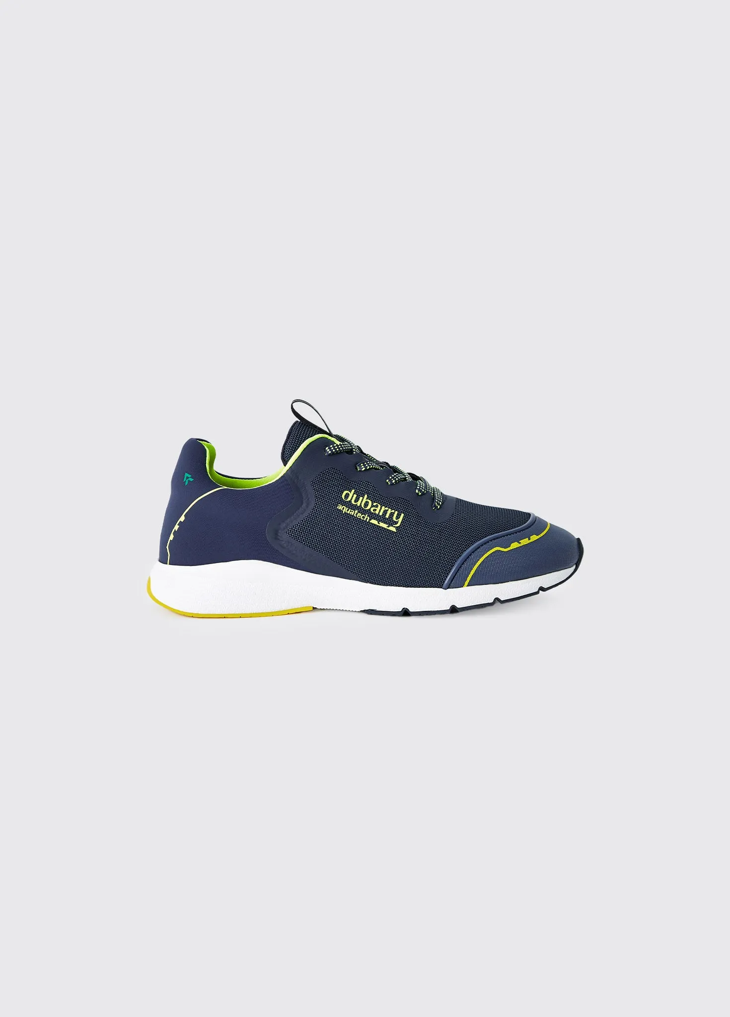 Palma Lightweight Laced Trainer - Navy/Citrus