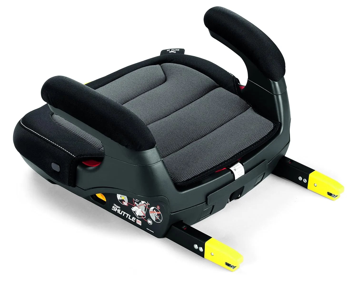 Peg Perego Viaggio Shuttle - Booster Car Seat - for Children from 40 to 120 lbs - Made in Italy - Licorice (Black)