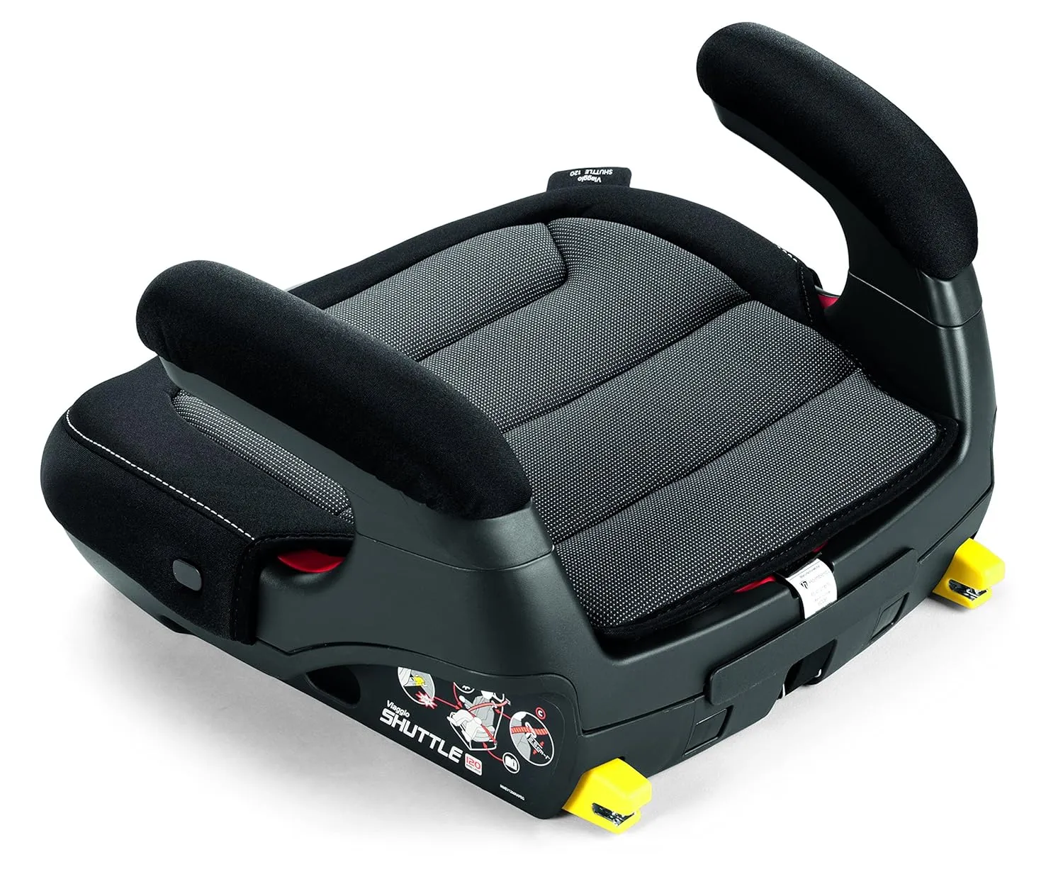 Peg Perego Viaggio Shuttle - Booster Car Seat - for Children from 40 to 120 lbs - Made in Italy - Licorice (Black)