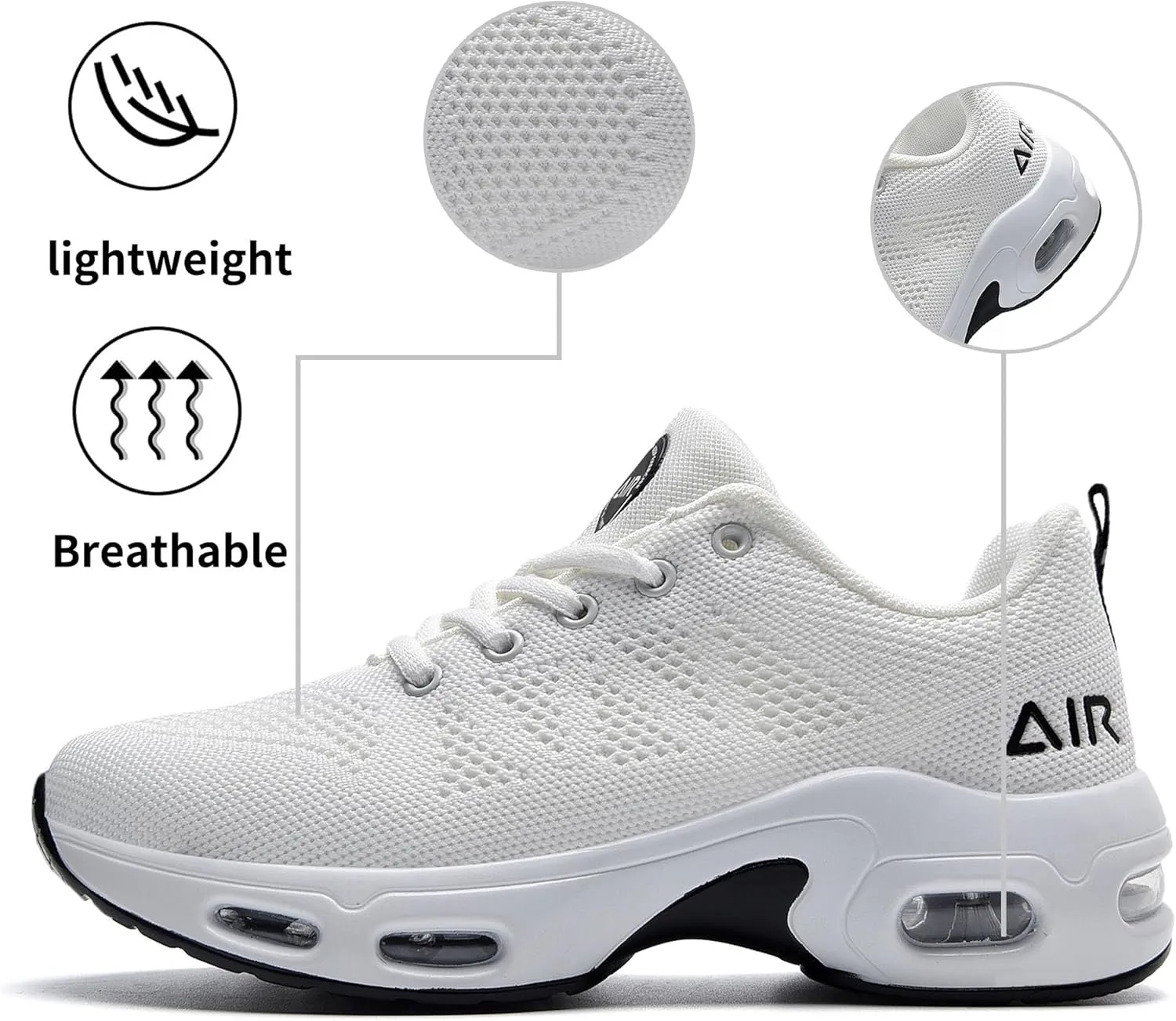 PERSOUL Women Running Shoes Tennis Air Sneakers Lightweight Breathable Fitness Athletic Gym Fashion Walking Shoes