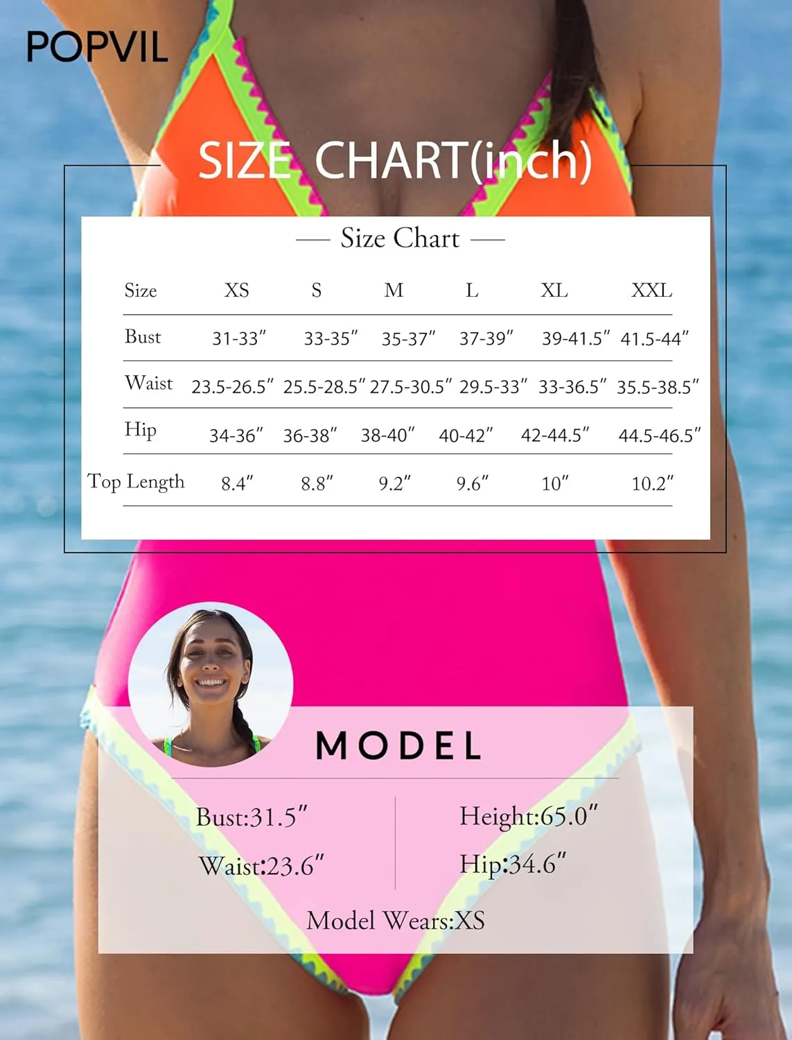 popvil One Piece Swimsuit 2025 Tummy Control Women Bathing Suit Shapewear Swimsuits Slimming Neon Cute Tie Back Swimwear