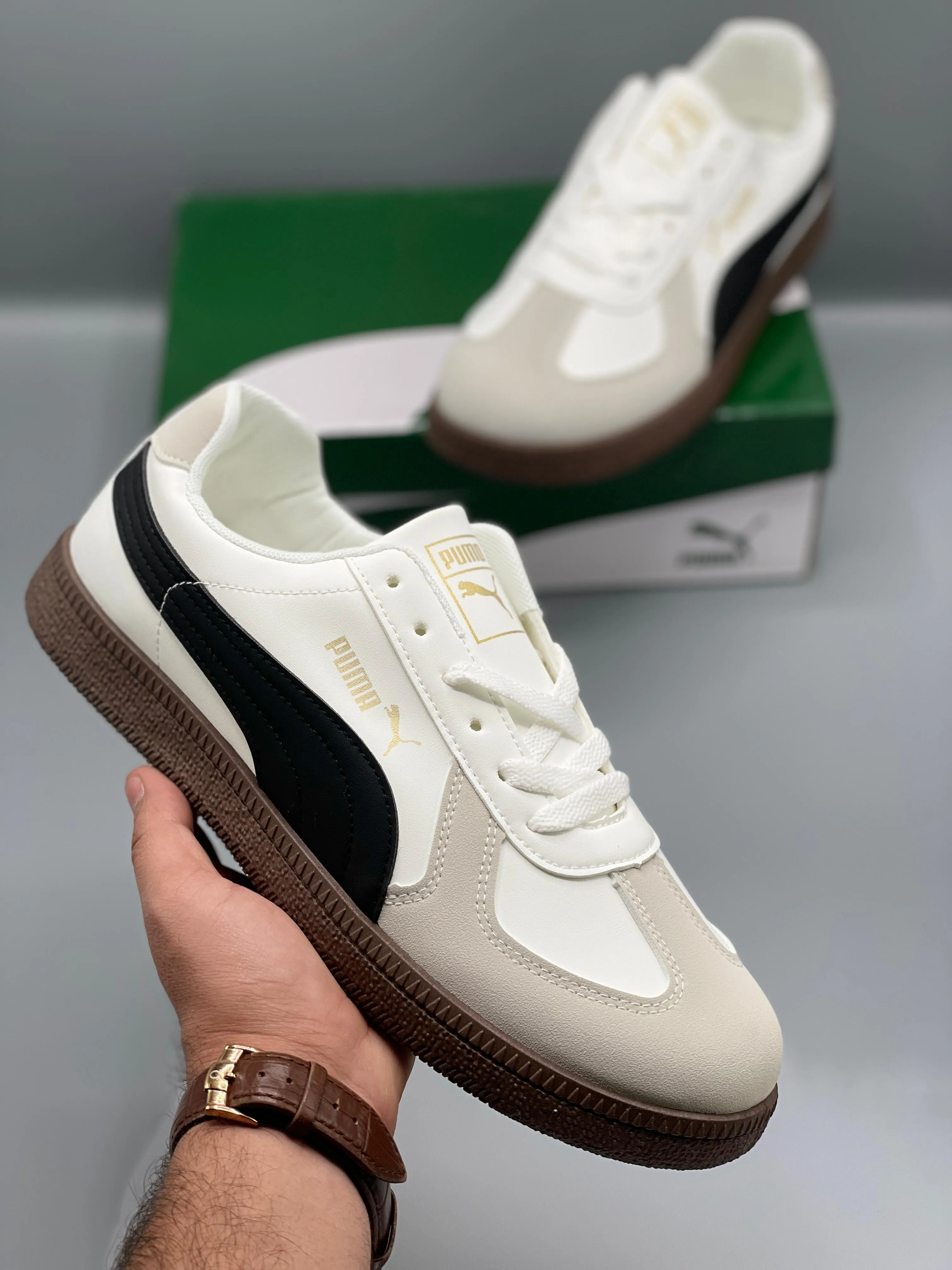 PUMMA - Army Trainer Suede Sneakers