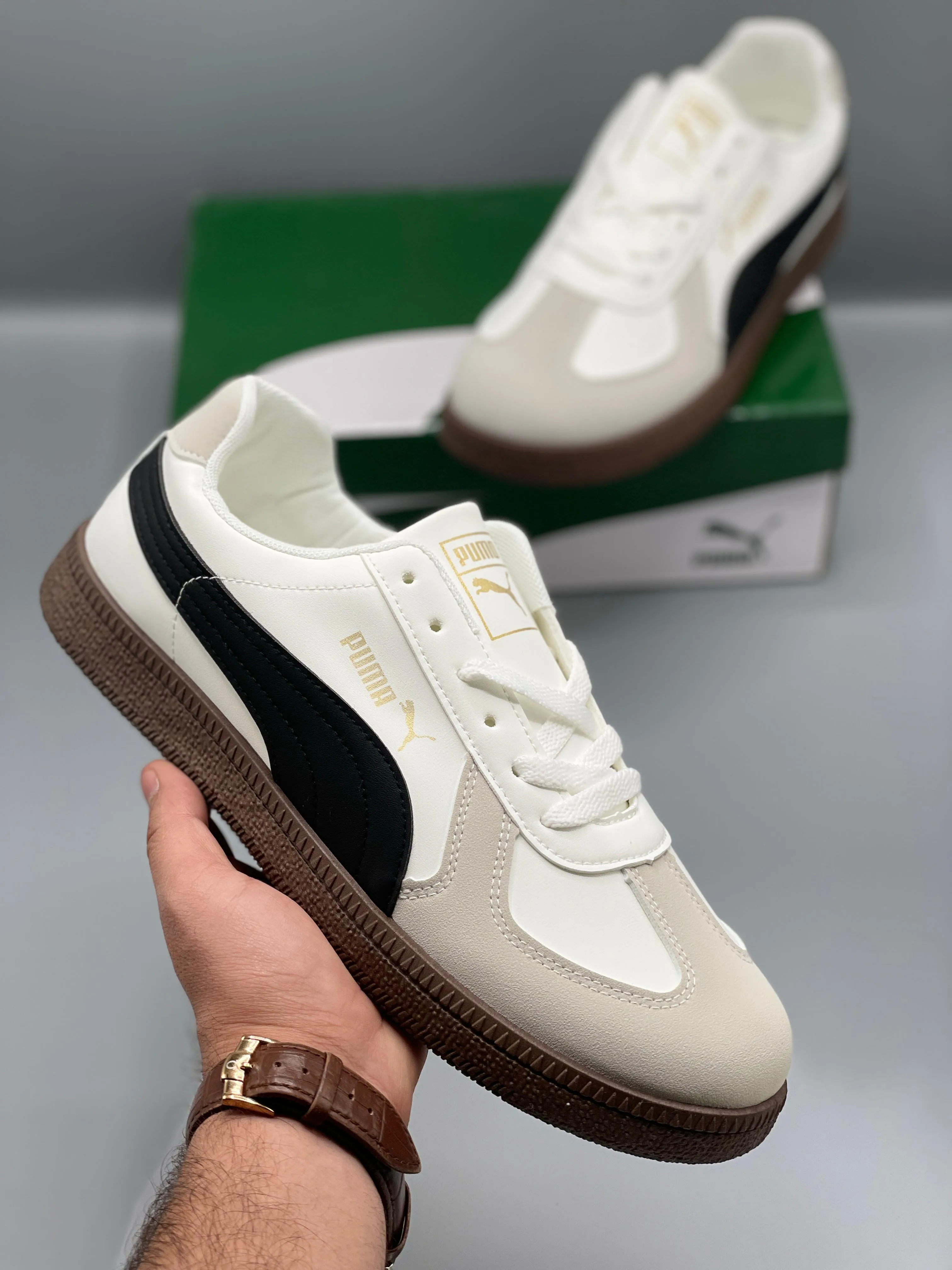 PUMMA - Army Trainer Suede Sneakers