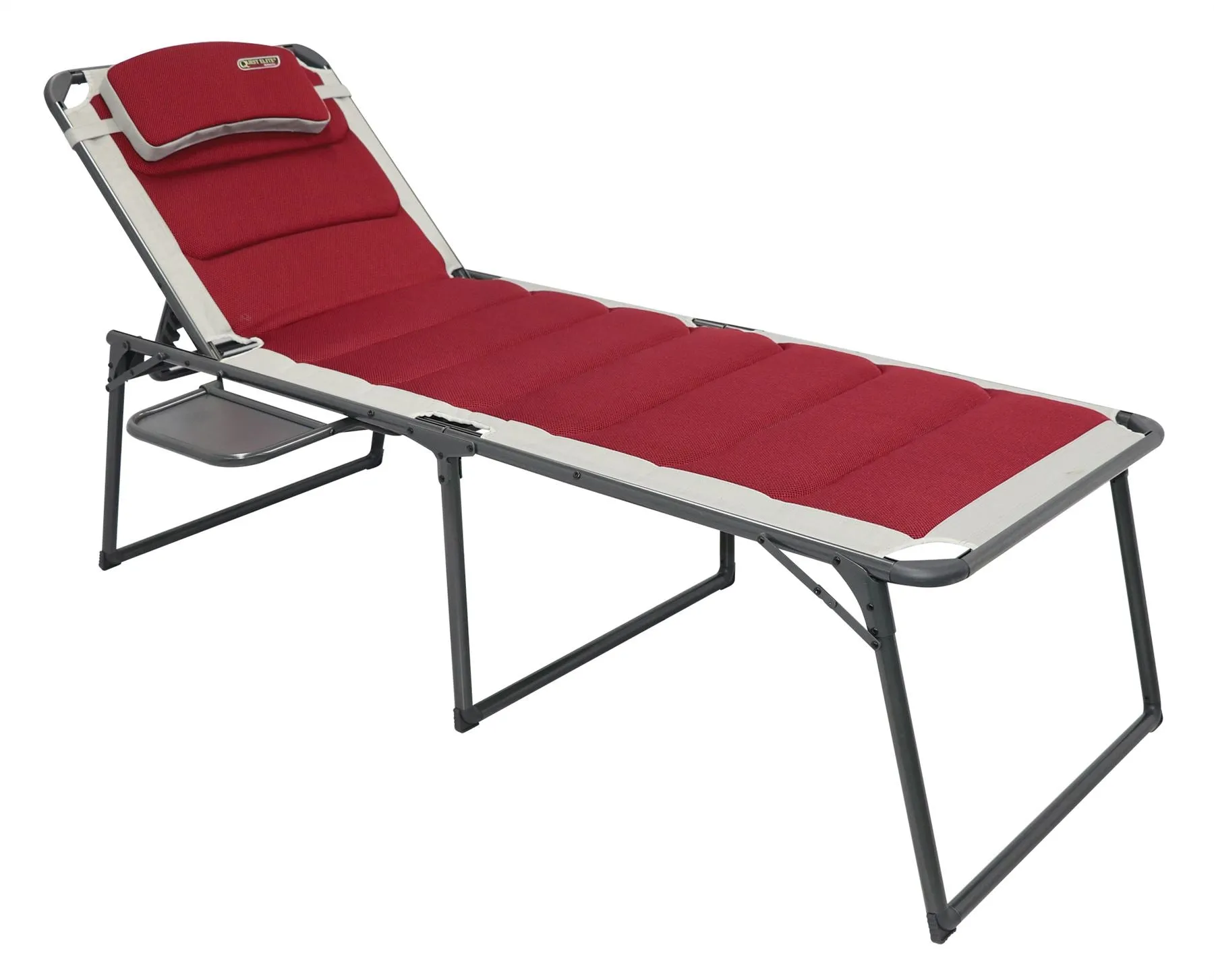 Quest Bordeaux Pro Lounge Sun Bed with side table