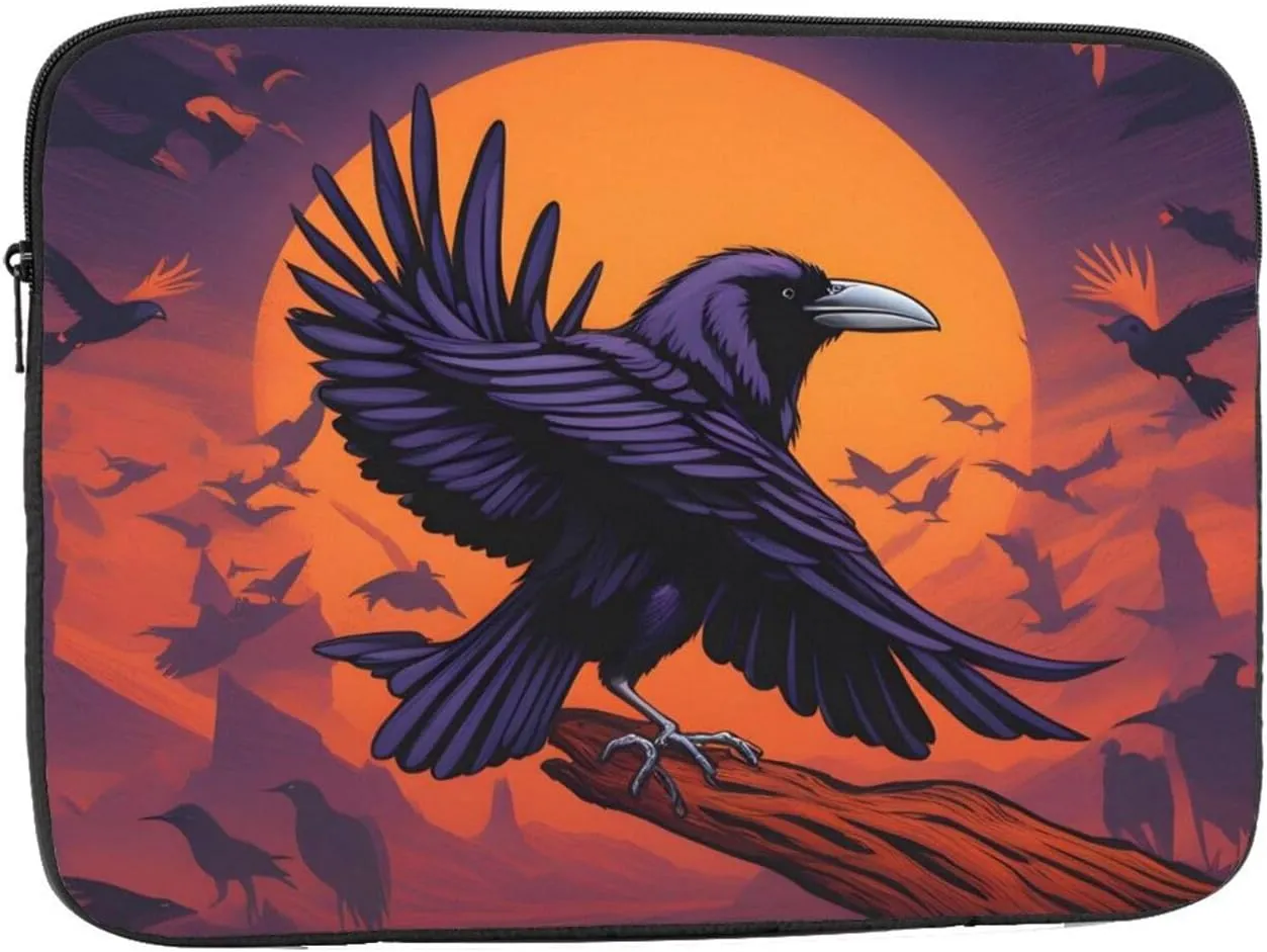Ravens Pattern Shockproof Portable Laptop 13 inch Sleeve Bag for Men and Women - Ideal for Business Travel, School, and Daily Use