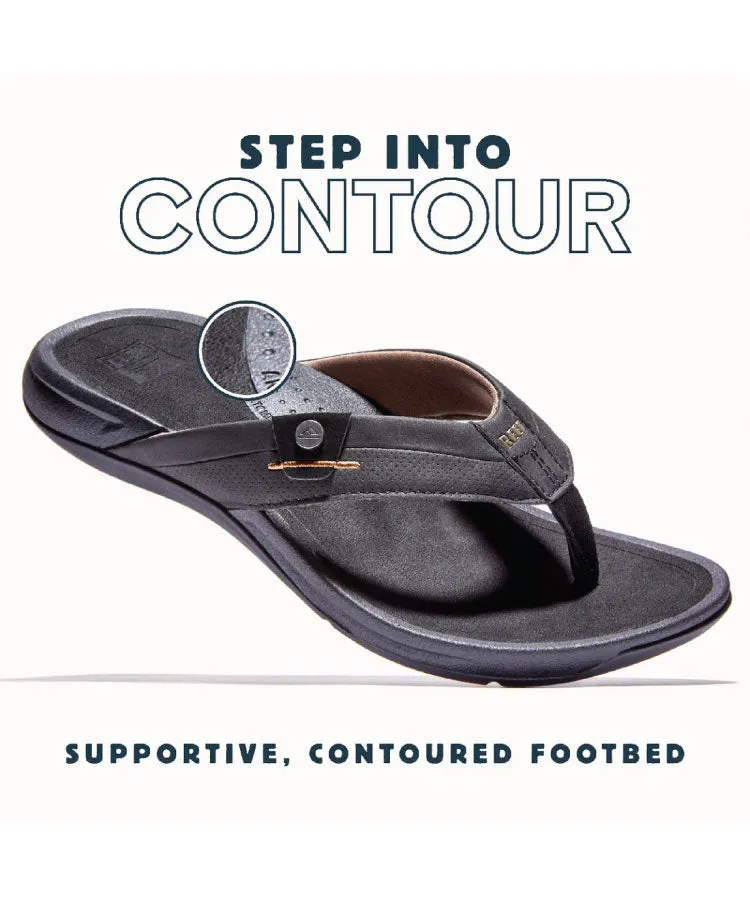 Reef Pacific Mens Jandal - Black / Brown