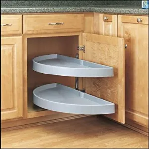 Rev-A-Shelf 39in Half Moon Pivot & Slide Out Almond