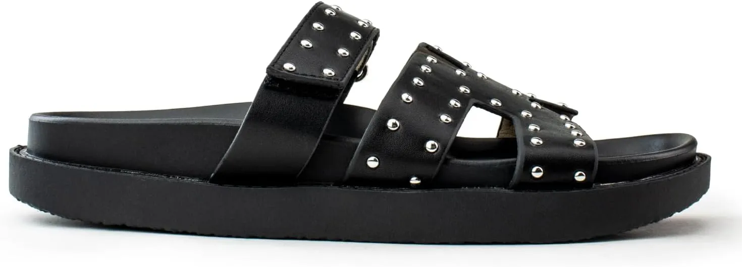 RF ROOM OF FASHION Women's Cutout Design Comfort Slide Sandals