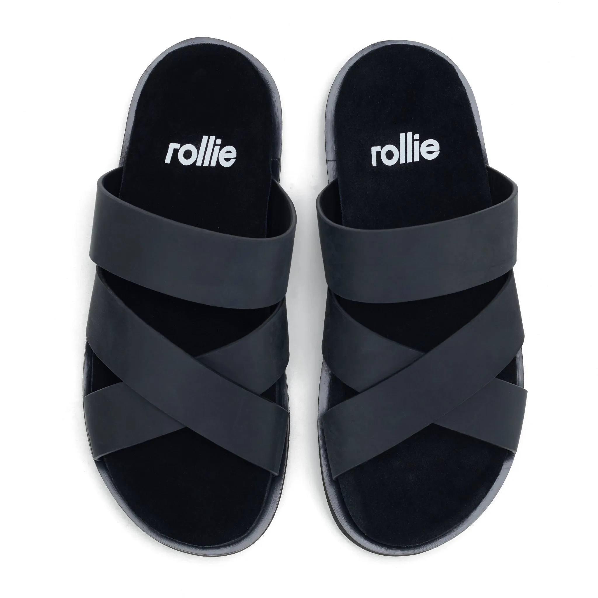 Rollie Nation | Rhodes Cross Slide- Rustic Black