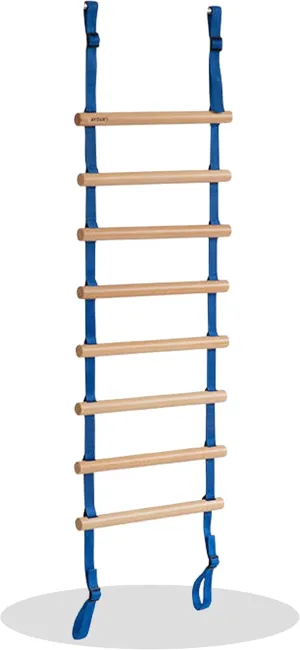 Rope Ladder for Kids Designed for Indoor Jungle Gyms, Wooden Swing Rope Ladder, Indoor Playground Accessories Tree House Accessories
