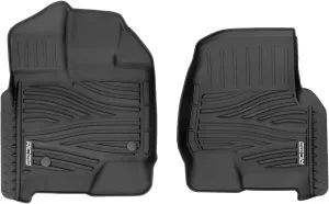 Rough Country Front Flex-Fit Floor Mats for Ford F-150 (2015-25)/Lightning (2022-24)/Raptor (2017-25) - Non-Slip TPE Rubber Mat, Waterproof, Front Set