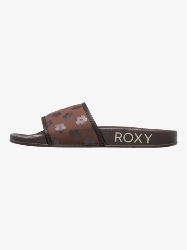 Roxy Women's Slippy Sandals Iv Brown Combo ARJL100909-BNC