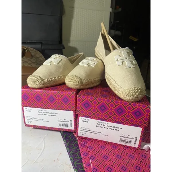 SALE! ❤️ AUTHENTIC Tory Burch Weston Flat Espadrille Loafer Shoes