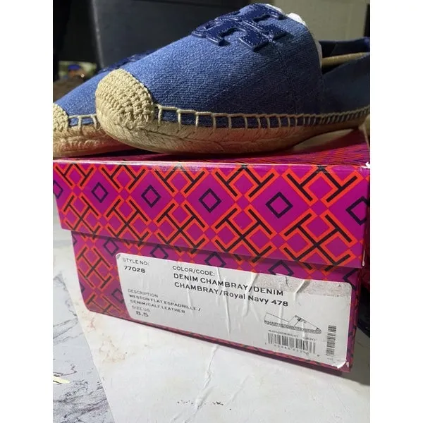 SALE! ❤️ AUTHENTIC Tory Burch Weston Flat Espadrille Loafer Shoes